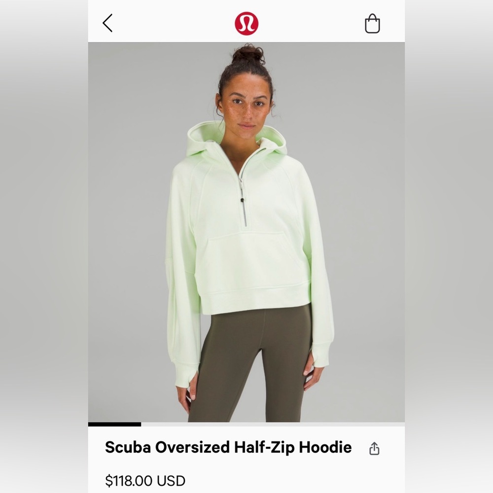 Lululemon Scuba Oversized Half-Zip Hoodie